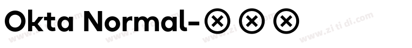 Okta Normal字体转换